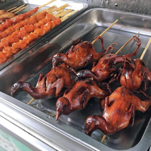 Skewered Pigeon, Street Food